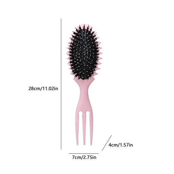 Curly Hair Bounce Curl Define Styling Brush Frizz Preventing, Smoothes Promoting - Picture 2 of 3